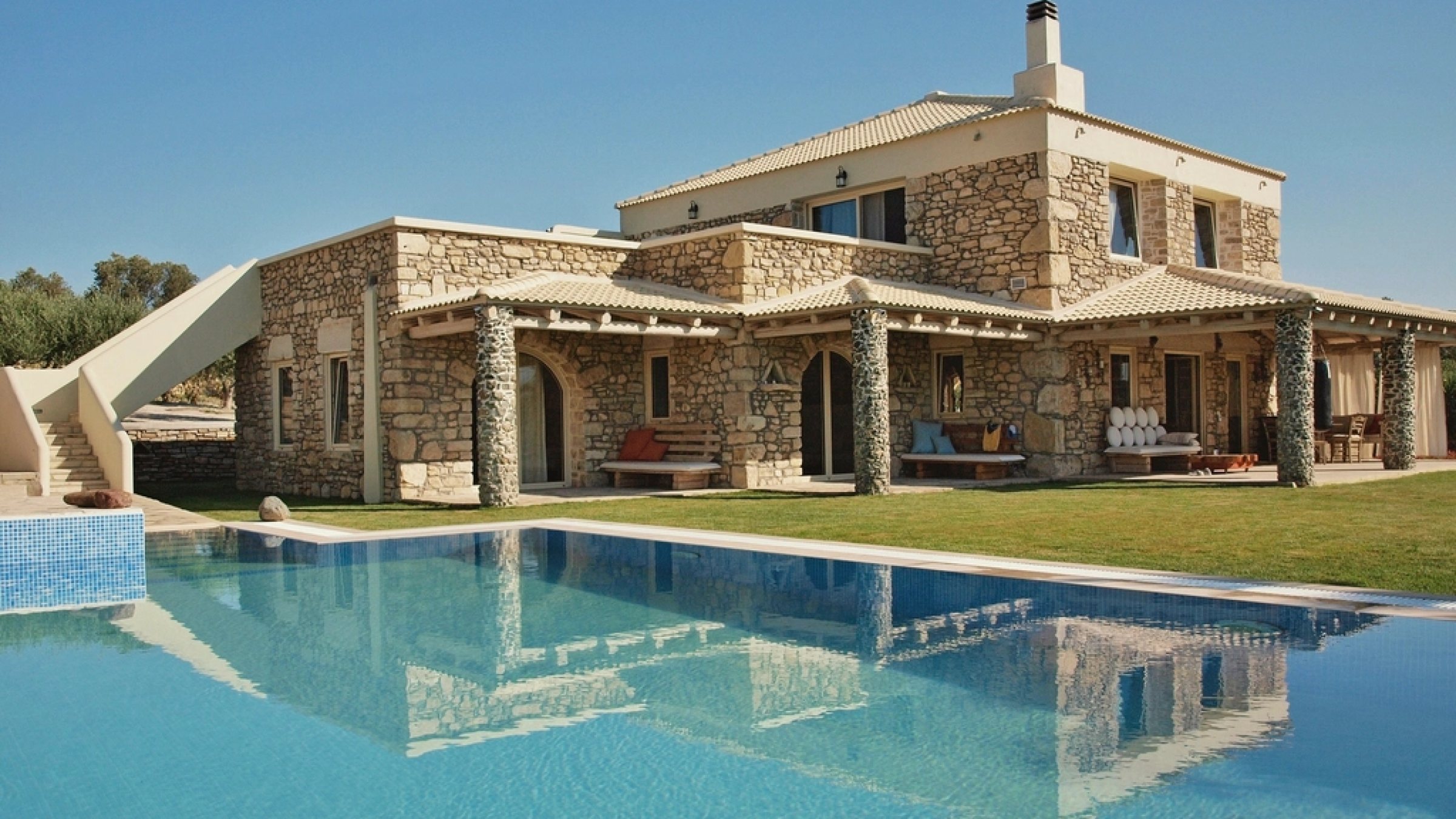 A Propvanta-managed villa at dusk
