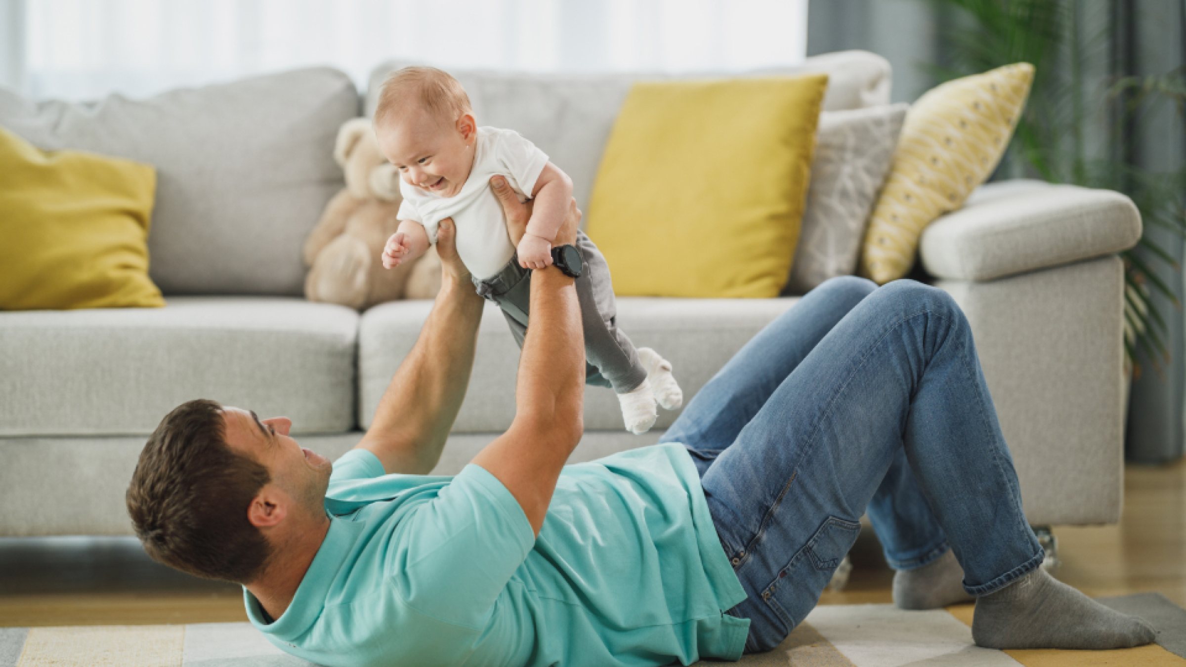 A family settling into a rented home